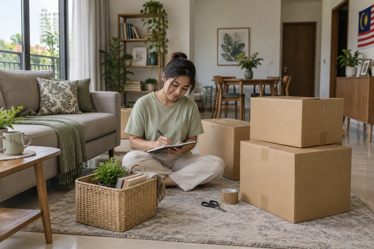 Penyediaan inventori barangan rumah sebelum pindah